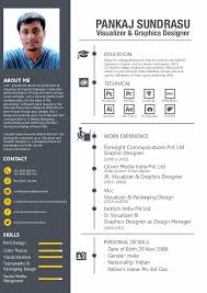 It can be considered as your work sample. Indian Graphic Designer Resume Sample