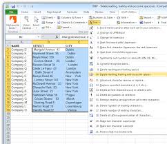 Check for both letters and/or that's the only valid input we can take to access the items inside the list. Remove Leading Or Trailing Spaces In An Entire Column Of Data Stack Overflow
