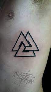 Trinity Triangle Tattoo Triangle Tattoo Rib Tattoo Triple Triangle Tattoo