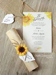 10 Rustic Boxed Sunflower Scrolls Wooden Box By Violetinvitations Sunflower Themed Wedding Fun Wedding Invitations Sunflower Wedding Invitations