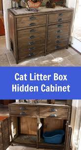 Cat Litter Box Furniture Pretty And Functional Diy Project From Ana White Com Plans Cat Litter Box Furniture Litter Box Furniture Diy Litter Box