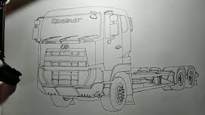 Belajar mewarnai gambar mobil molen warna via www.pinterest.com. Menggambar Truk Quester Tutorial Menggambar Youtube
