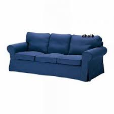 Ikea Ektorp 3 Seat Sofa Cover Slipcover Idemo Blue Bezug Housse Ektorp Sofa Cover Ektorp Sofa Sofa Covers