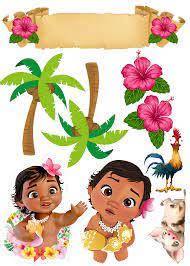 Topo De Bolo Baby Moana Moana Festa Infantil Festa Moana Baby Festa Moana