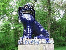Robert Allerton Park Chinese Fu Dog Statue Dog Statue Allerton Chinoiserie Chic