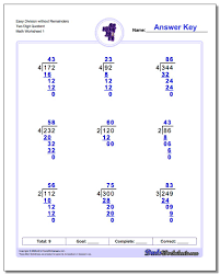 The worksheet is an assortment of 4 intriguing pursuits that will easy division worksheets. Long Division Worksheets Easy Two Digit Without Remainders Questions Polynomials Problems And Coloring Pages Sats Gcse Grade 5 Oguchionyewu