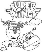 Im bardziej skomplikowana kolorowanka, tym więcej czasu nam zajmuje. Kolorowanki Super Wings Do Wydruku Pobrania
