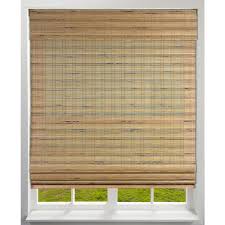 Arlo Blinds Tuscan Cordless Light Filtering Bamboo Woven Roman Shade 44 In W X 60 In L Actual Size 04cbj440600 The Home Depot In 2020 Woven Roman Shades Bamboo Shades Bamboo Weaving