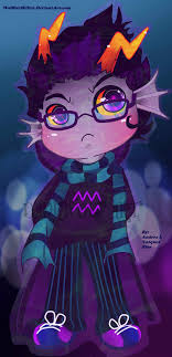 His associated zodiac sign is aquarius (♒), and his horns are wavy which could possibly represent his associated symbol. Homestuck Eridan Quotes Quotesgram