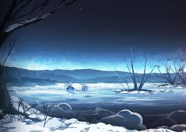 Frozen Lake Anime Wallpaper Hd Wallpaper Anime