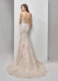 Langarm hochzeitskleid a linie tattoo spitze champagner mode. Rosafarbenes Fit And Flare Brautkleid Mit Spitze Und Tattoo Effekt Von Beautiful Bridal Modell Bt19 14 Heiraten Mit Braut De