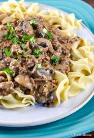 This From Scratch Ground Beef Stroganoff Recipe Is A Variation Of The Classic Beef Stroganoff That Uses Ground Beef Instead Of Steak And Omits Food Groun