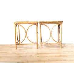 Vintage Bamboo Tables Boho Bentwood Rattan Woven Side Tables Etsy Boho Interior Design Modern Table Design Home Decor