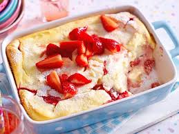 Quark Griess Auflauf Mit Erdbeeren Rezept Lecker Quark Griess Auflauf Rezepte Dessert Rezepte Einfach