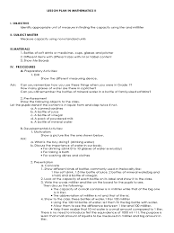 One liter of water is normally water bottle or any other equipment you use to measurement in liter. Dlp In Math Liter Milliliter Docx Litre Bottle