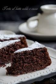 Torta Al Latte Caldo E Cacao Ricetta Con Bimby E Senza Torta Al Latte Caldo Ricette Dolci Dolci