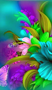 Pin By Marian Elaiza Baraque On Fondos De Pantalla Flower Art Painting Fractal Art Flower Wallpaper