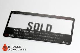 Standard sizes include credit card and business card sizes — or if you want a unique size or shape, just contact us. Sold Clear Plastic Business Cards Broker Advocate