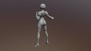 2b Nier Automata Nier Automata Automata 3d Model