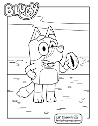 Learn how to draw with simple worksheets, line art and drawings. Coloring Page 5 Bluey