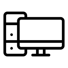 Informatics Icon Computer Technology Screen Tower Education Electronics Informatics Monitor Cute Easy Drawings School Icon Shape Templates