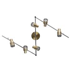 150 cm online bestellen oder reservieren & abholen im fachcentrum | bauhaus. Retro Deckenstrahler 6 Flammig In Messing Antik Gu10 99 60