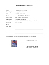 Check spelling or type a new query. Biodata Penulis Jurnal Teti Roswiati
