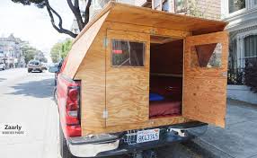 How to build your own pickup camper. A Handyman Made His Own Custom Wooden Truck Camper