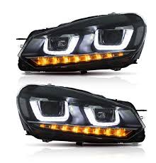 useka フォルクスワーゲン vw ゴルフ６用 ｄｒｌスタイル ヘッドライト ヘッドランプ 左右セット新品 08 13年 led for volkswagen golf6 2008 2013 led head lig volkswagen polo custom headlights volkswagen golf