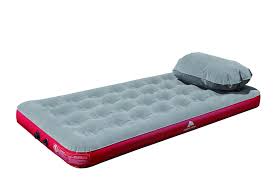 Most air mattresses are made of pvc, latex, nylon, or other type of reinforced look for a mattress with even air distribution to prevent lumps or bubbles. Ozark Trail 8 5 Twin Air Mattress With Pillow Pump Walmart Com Walmart Com