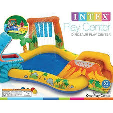 Intex Inflatable Kiddie Pools Dinosaur Pool Kids Water Slides Swimming Waterfall Dinosaur Play Kids Play Centre Play Centre