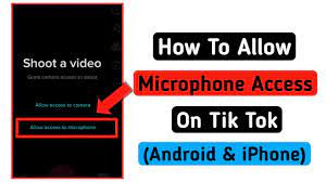 How To Allow Microphone Access On Tik Tok In Iphone Youtube