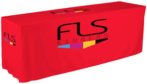 Amazon's choice for fitted table covers. 8 Foot Custom Fitted Table Cover Demo Height Imprint With Your Logo