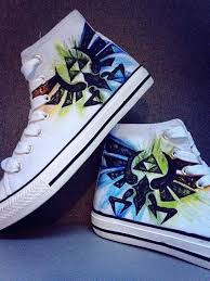 Legend Of Zelda Triforce Shoes By Zeldacrap On Etsy With Images Zelda Shoes Legend Of Zelda Triforce