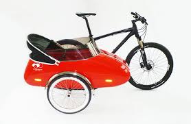 Skandinavischer Fahrrad Beiwagen Neuer Blickwinkel Fahrrad Radfahren Fahrrad Fahren