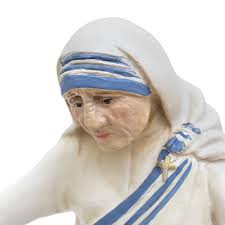 Statue of Saint Teresa of Calcutta in painted resin