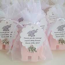 Quantities Of 5 Baby Shower Favors Tie Tags On Yourself Etsy Elephant Baby Shower Favors Pink Elephants Baby Shower Elephant Baby Showers