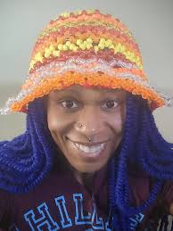 Witch hat with orange accents available