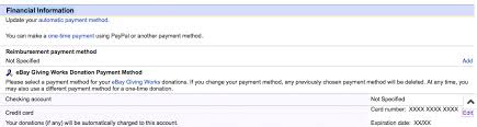 Visit your account's paymentspage here. How Do I Remove My Credit Card From Ebay The Ebay Community