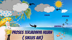 Anak menyimak penjelasan guru tentang proses terjadinya hujan c. Belajar Online Emn 17 Proses Terjadinya Hujan Siklus Air Kelas 3 Sd Tema 5 Subtema 3 Facebook