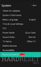 Why is my vizio tv screen dark? Reset Video Settings Vizio Tv D24h G9 How To Hardreset Info