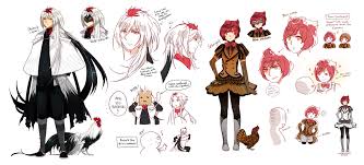 Plume Parade Phoenix And Sebright Anime Style Character Design Parades