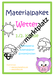 Das konkrete sinnlichwahrnehmende der direkten bedeutung führt zur entstehung einer anderen bedeutung. Materialpaket Wetter 1 2 Klasse Unterrichtsmaterial In Den Fachern Daz Daf Englisch Sachunterricht Lehrmaterial Wetter Erste Klasse