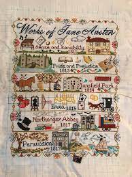 Cross stitch is also known as. Fo First Counted Cross Stitch Ever Pattern By Ikopans On Etsy Works Of Jane Austen I Loved Working On This So Many Mistakes But Am Happy With How It Turned Out