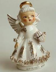 Vintage Japan September Birthday Angel Holding Book Spaghetti Trim 526 Lefton 1793854593 Birthday Angel Vintage Japan September Birthday