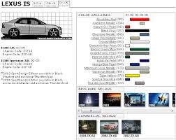 lexus is touchup paint codes image galleries brochure and