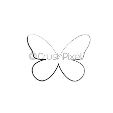 May 15, 2015 · trace the butterfly template onto a piece of black construction paper and cut it out. Simple Beautiful Watercolor Butterfly Silhouette Stock Vector Illustration Isolated On Stock Vector Crushpixel