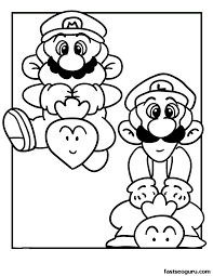 Is a platform game developed and published for arcades by nintendo in 1983. Mario And Luigi Coloring Pages For Kids Novocom Top