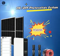 Solar System Rooftop Photovoltaic Panel Home Inverter Grid-Connected  off-Grid Hybrid Power Station
