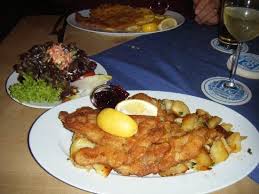 augustiner am dante wiener schnitzel and pan fried potatoes munich germany restaurants restaurant food breakfast